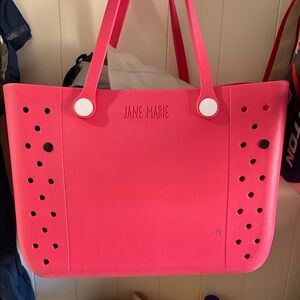 Jane Marie Large Vibrant Pink Tote